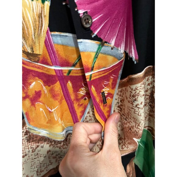 Tori Richard Mens Hawaiian Shirt Cocktail Tropical Leaf Print Size S - Picture 4 of 11